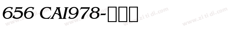 656 CAI978字体转换